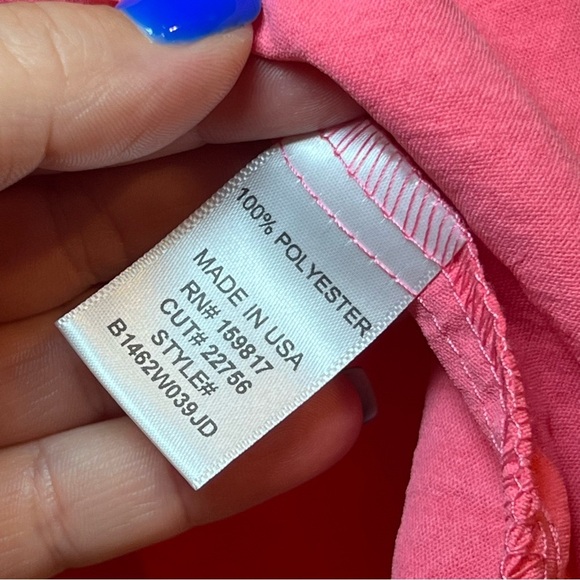 #82 ALTAR'D STATE LORI RUFFLE SLEEVE CORAL TOP - Picture 4 of 4